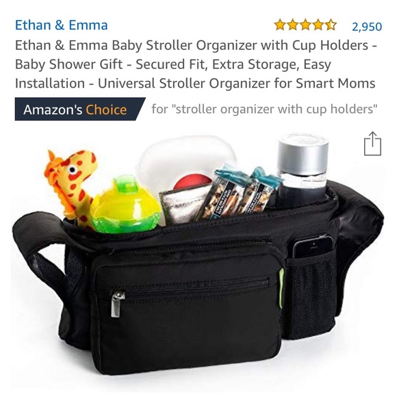 ethan and emma stroller organizer uppababy vista